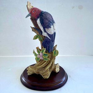 Woodpecker Bird Figurine Rare & Vintage by Dave Grossman JAPAN
